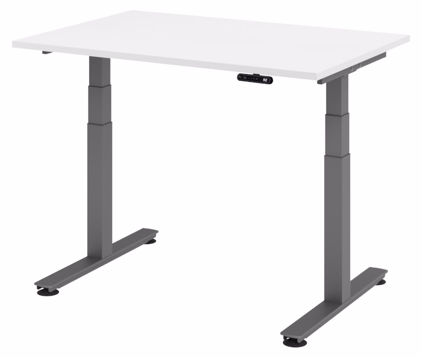 Scrivania elettrica bümö XDSM - Decorazione: bianco, dimensioni: 120 x 80 cm, struttura: grafite
