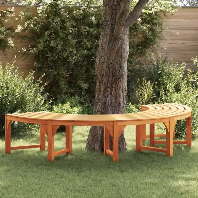 Panchina per Alberi 4 -Seater 210 x 80 x 45 cm Naturale 4108061