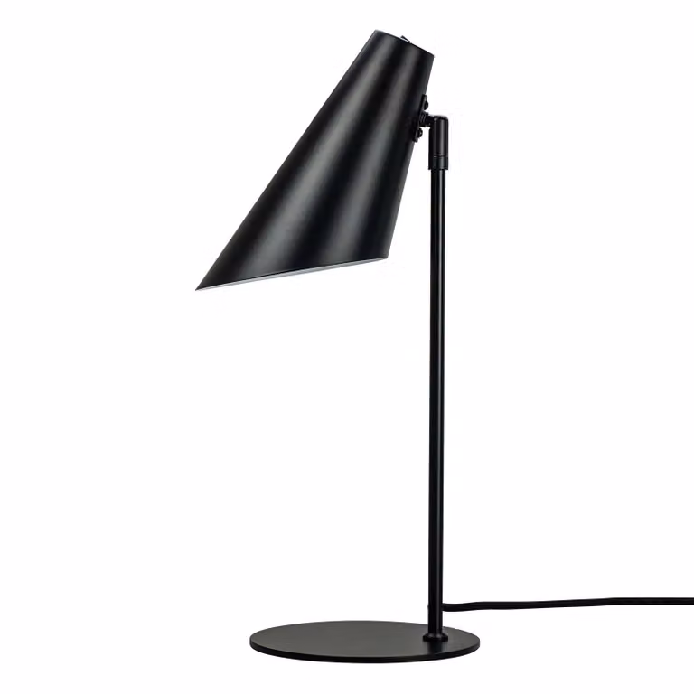 Dyberg Larsen Lampada da tavolo Cale, Nero, Soggiorno / Sala da pranzo, Metallo, Scandinavo, Lampada da tavolo