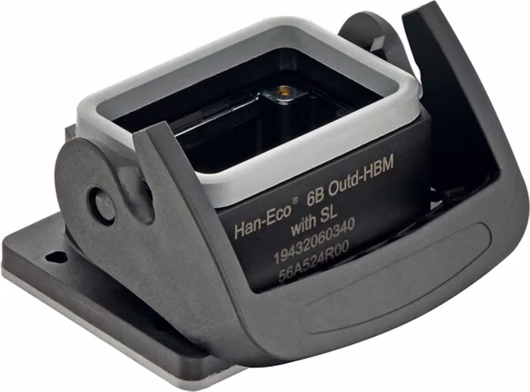 HARTING Han ECO Outdoor 6B Custodia da incasso con telaio di supporto con 1 staffa longitudinale - 1 pezzo
