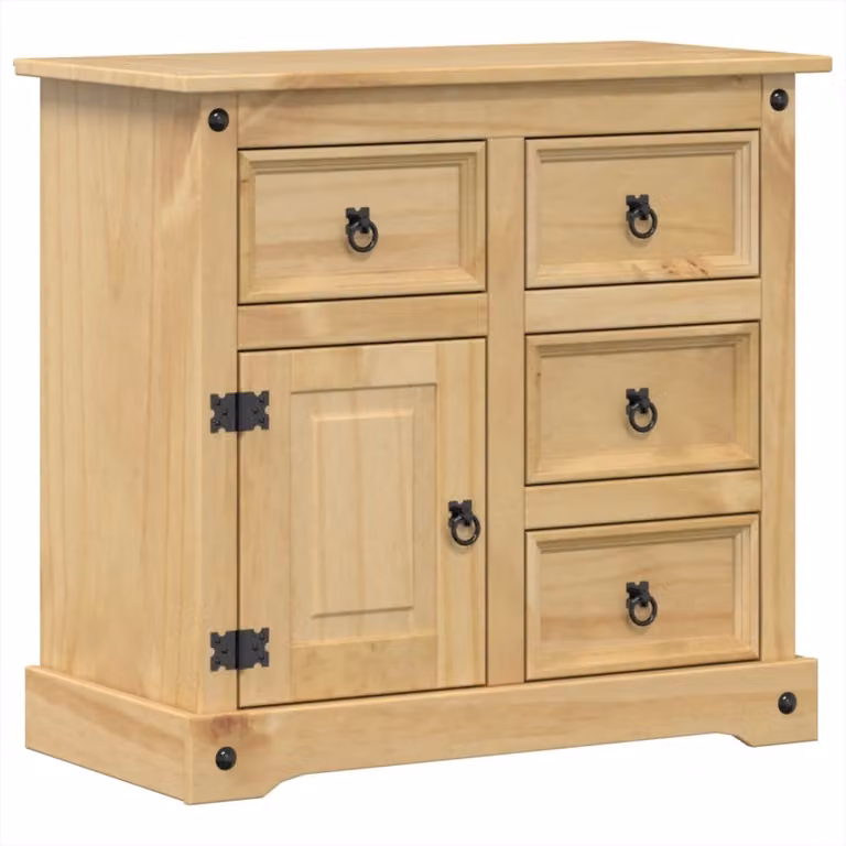 Credenza 87x40x76 cm in Legno Massello di Pino