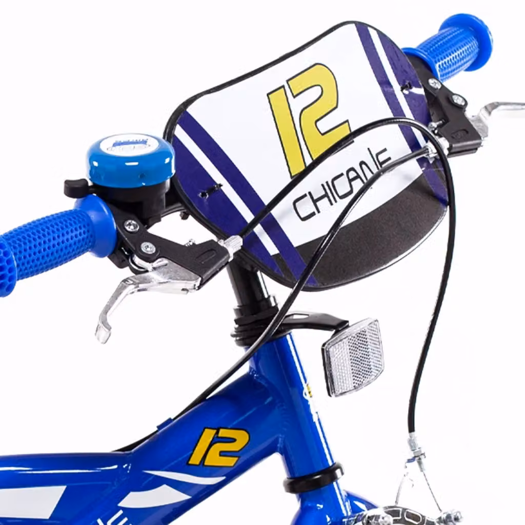 Bicicletta per bambini SCH Chicane 12 pollici in metallo, disponibile in nero o blu, adatta per bambini tra 3 e 5 anni con altezza tra 85 e 105 cm – 2