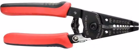 Pinza per cavi elettrici - Impugnatura comoda - 10-20 AWG - Rossa