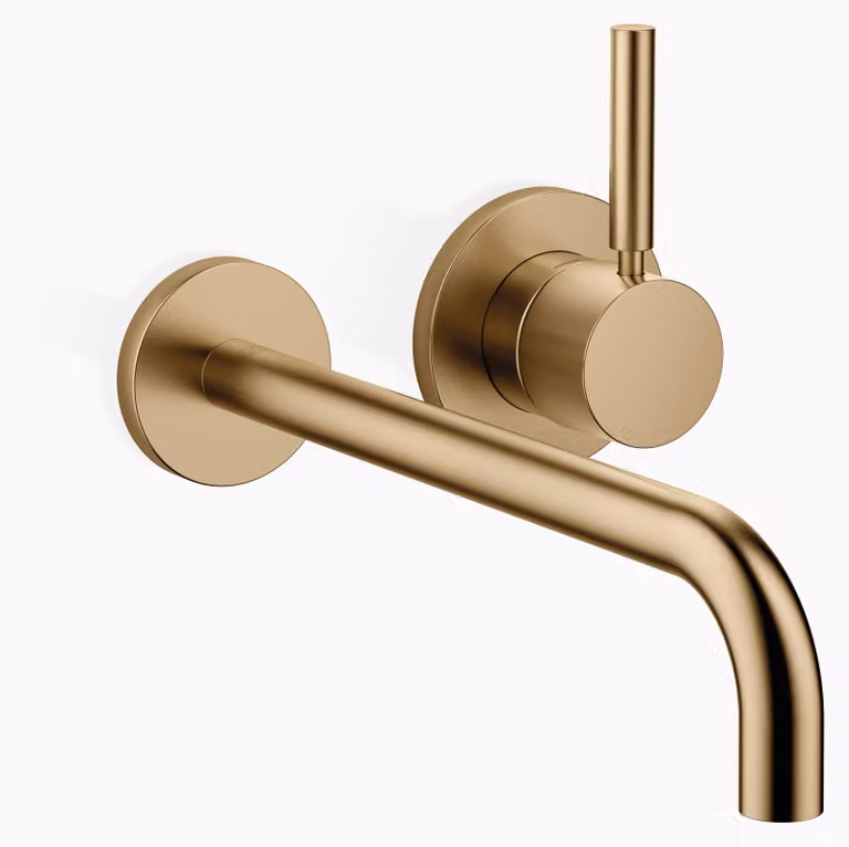 Dornbracht META Mitigeur monocommandé mural pour lavabos sans vidage, saillie 250mm, bec fixe, 36863660-39, 36863660-39