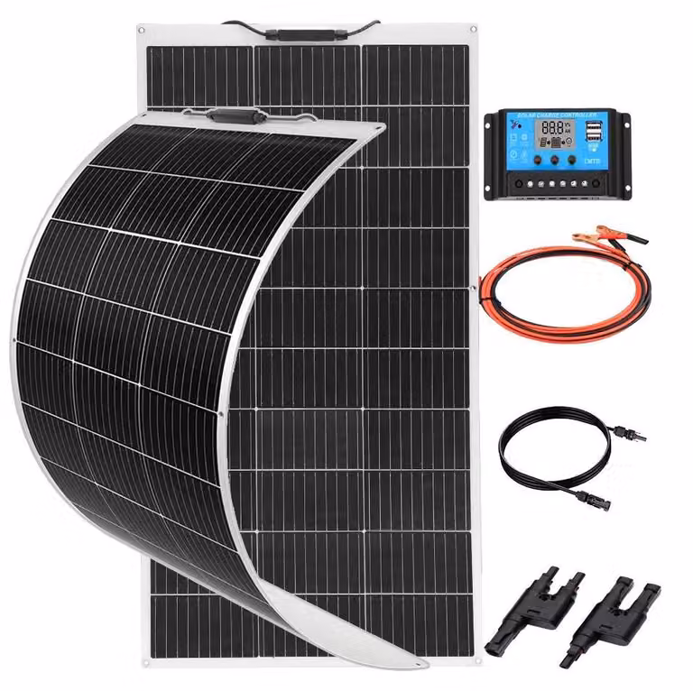 Impianto solare, potenza 200 W, alta efficienza, kit solare 12 V/24 V da 200 W