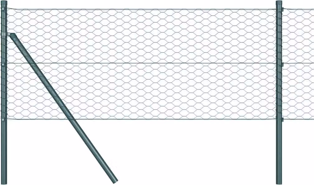 Recinzione Esagonale Verde 0,6 x 50 m PVC