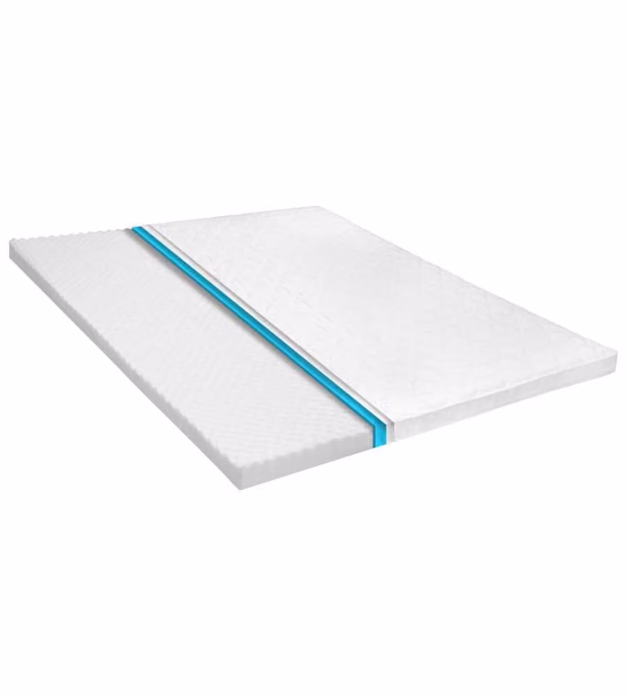 Coprimaterasso 180x200cm Schiuma a Freddo Superficie a Onde 6cm