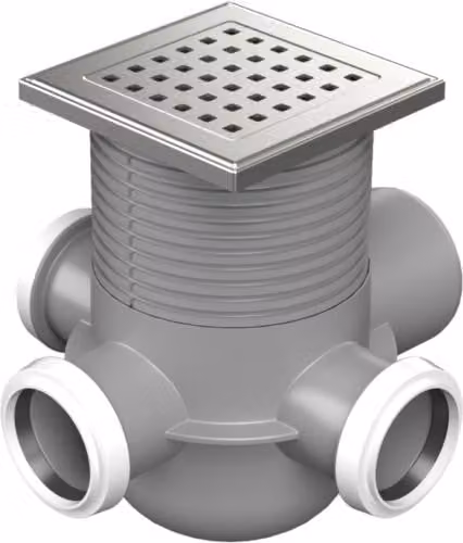 Scarico a pavimento laterale Chud?j D50/75 MULTI, griglia in acciaio inossidabile GATE G1 801