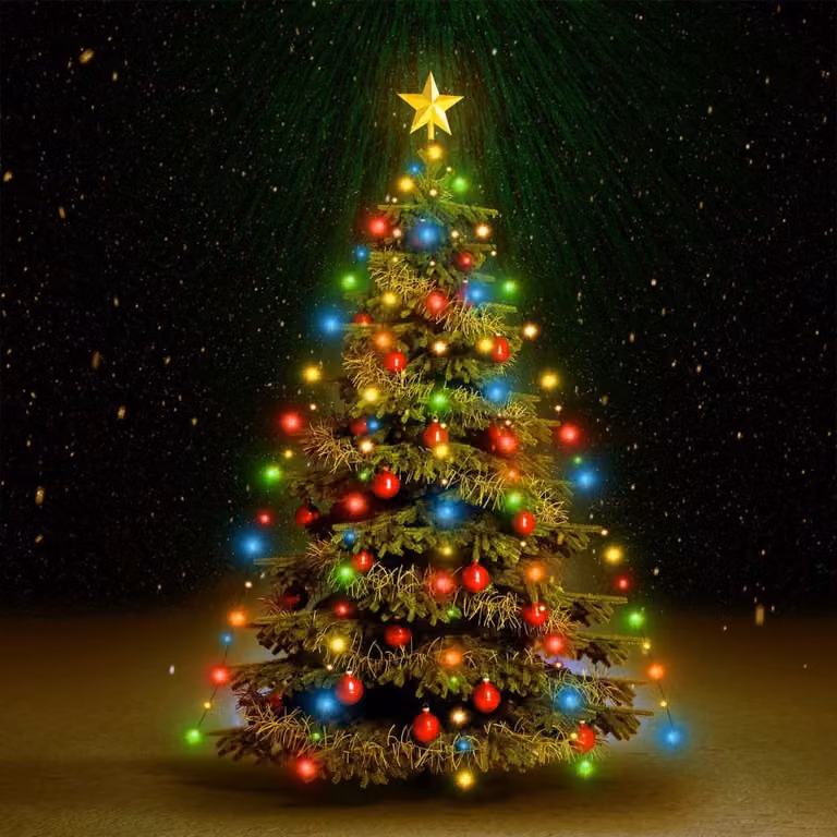 Maison Exclusive - Rete di Luce per Albero di Natale 210 LED Multicolore 210 cm