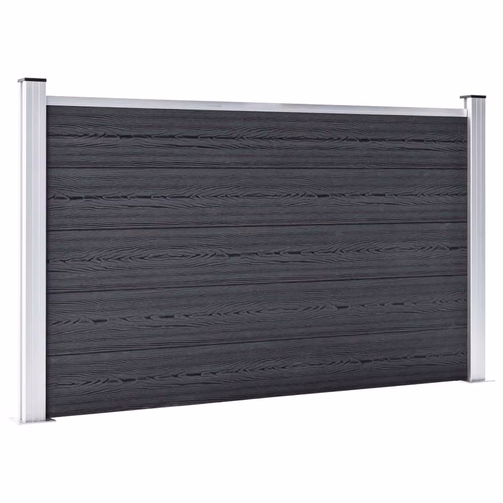 vidaXL Recinzione da giardino WPC 180×105 cm grigio