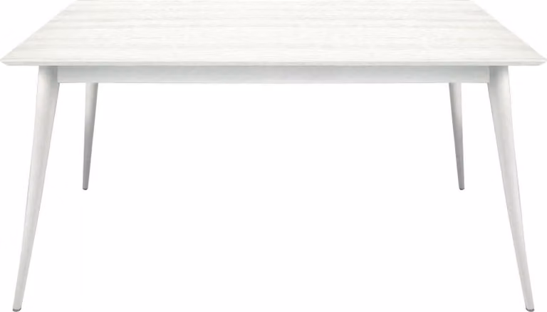 Milani Home - tavolo da pranzo allungabile 85 x 140/190 cm, bianco, legno