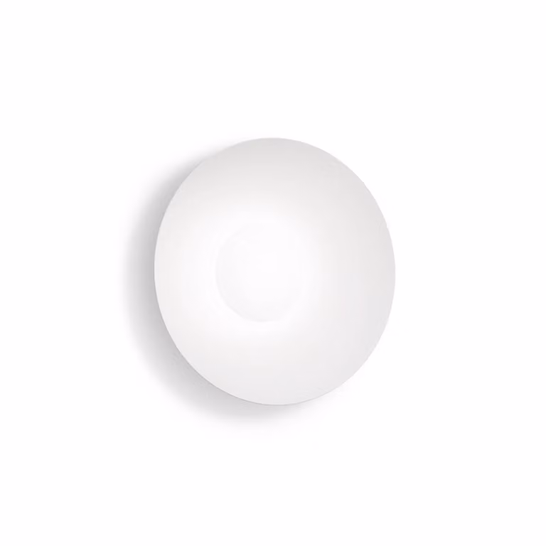 Wever & Ducré Lighting Applique da parete Clea 1.0, dimmerabile, Bianco / Opale, Soggiorno / Sala da pranzo, Alluminio, Applique