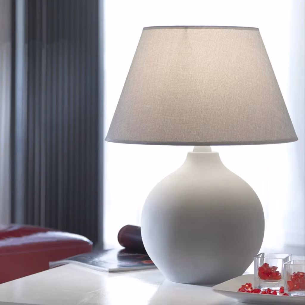 Sfera cemento Onli bianca in ceramica e tessuto per design moderno – 2