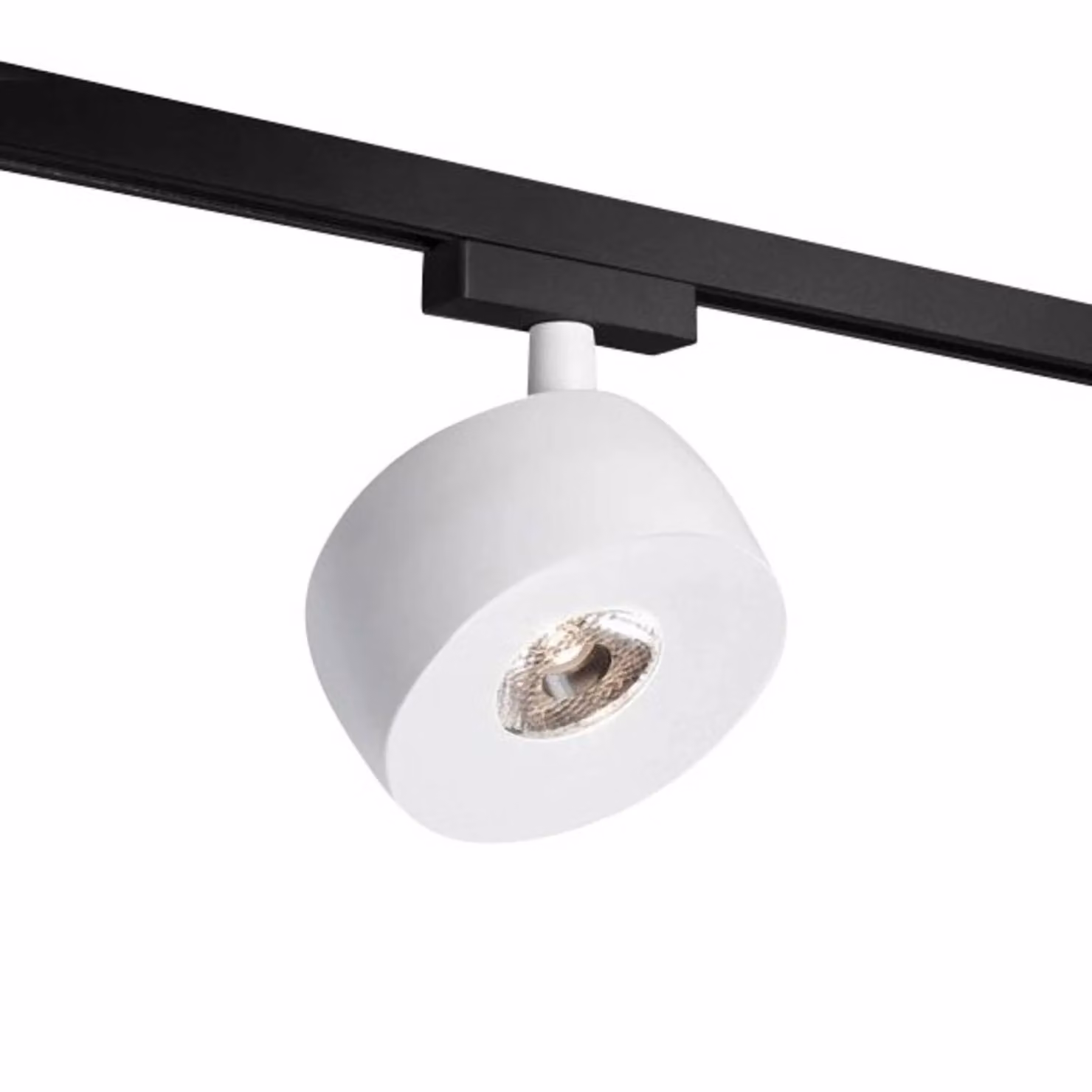 Molto Luce Spot LED a binario Vibo Volare 927 bianco/nero 35°, Bianco / Opale, Soggiorno / Sala da pranzo, Alluminio, Moderno, Sistema a binario