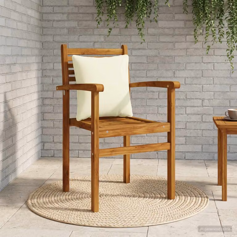 Cuscino per schiena vidaXL PUTTEN in poliestere, fodera rimovibile e lavabile in lavatrice, colore beige/bianco