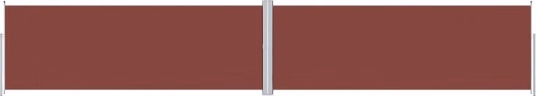 Tenda da Sole Laterale Retrattile Marrone 180x1000 cm