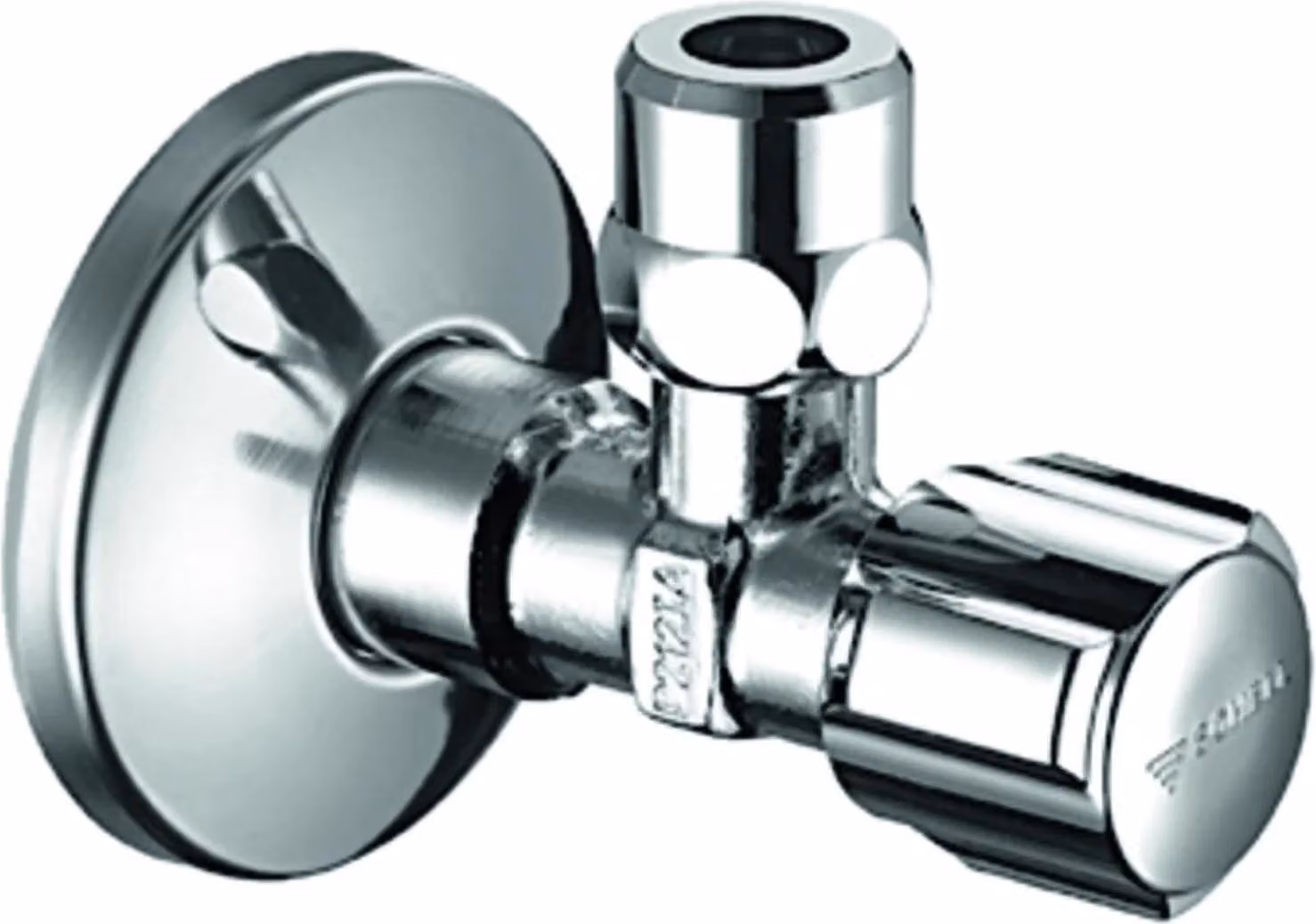 Valvola ad angolo Schell 3/8" con rosetta a spinta, 1 pz.