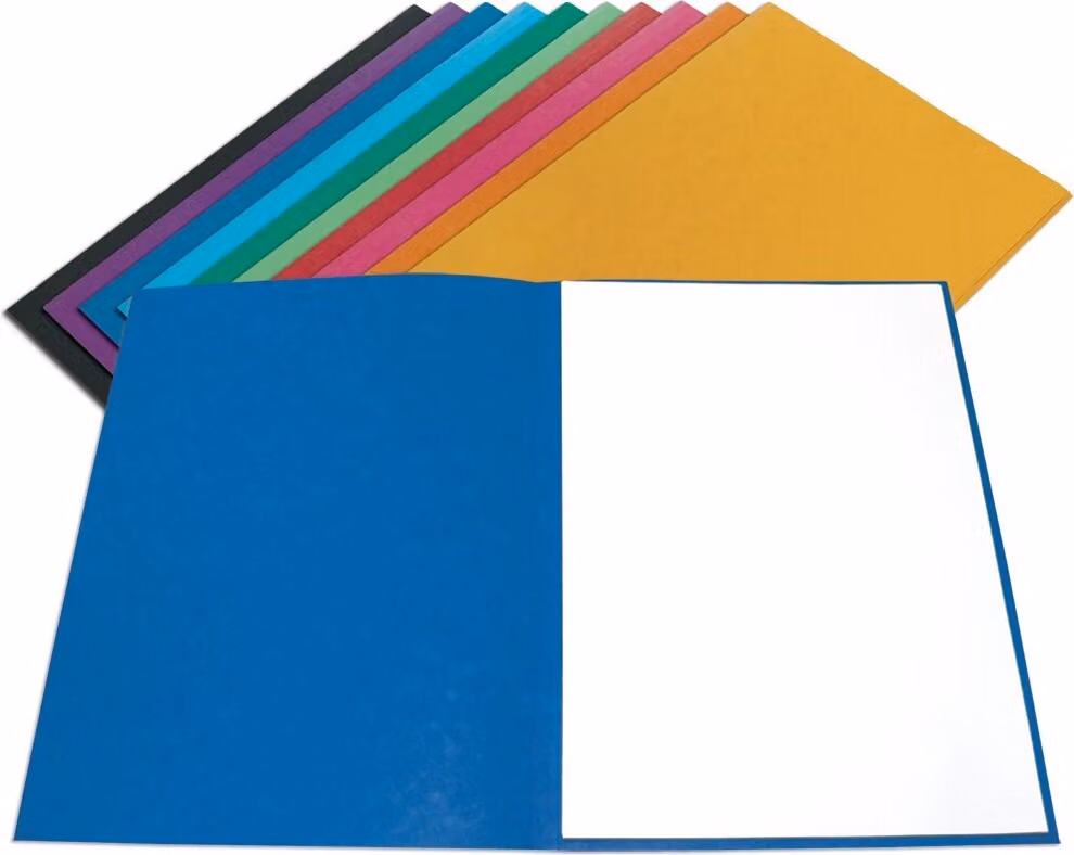 Cartella pieghevole HIT OFFICE senza alette blu scuro