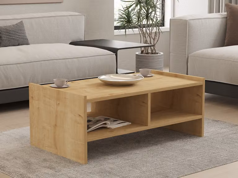 Skye Decor, Pera - Sapphire, tavolino da caffè, zaffiro, 100 % MELAMINE COATED SLIPBOARD, 90 x 50 x 35 cm