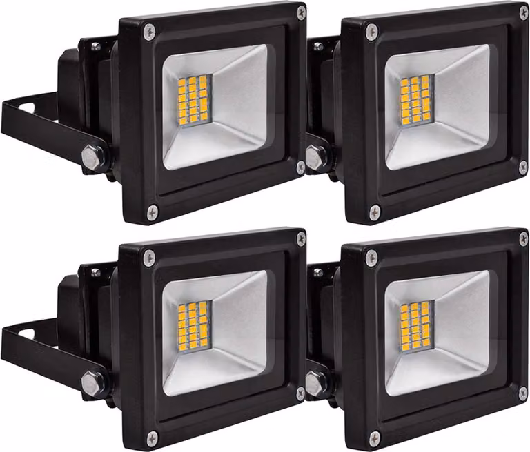4 pezzi di faretti LED SMD da 20 W, Greenmigo IP65, proiettori da cantiere, faretti, faretti da parete, faretti da esterno, 85-265 V CA