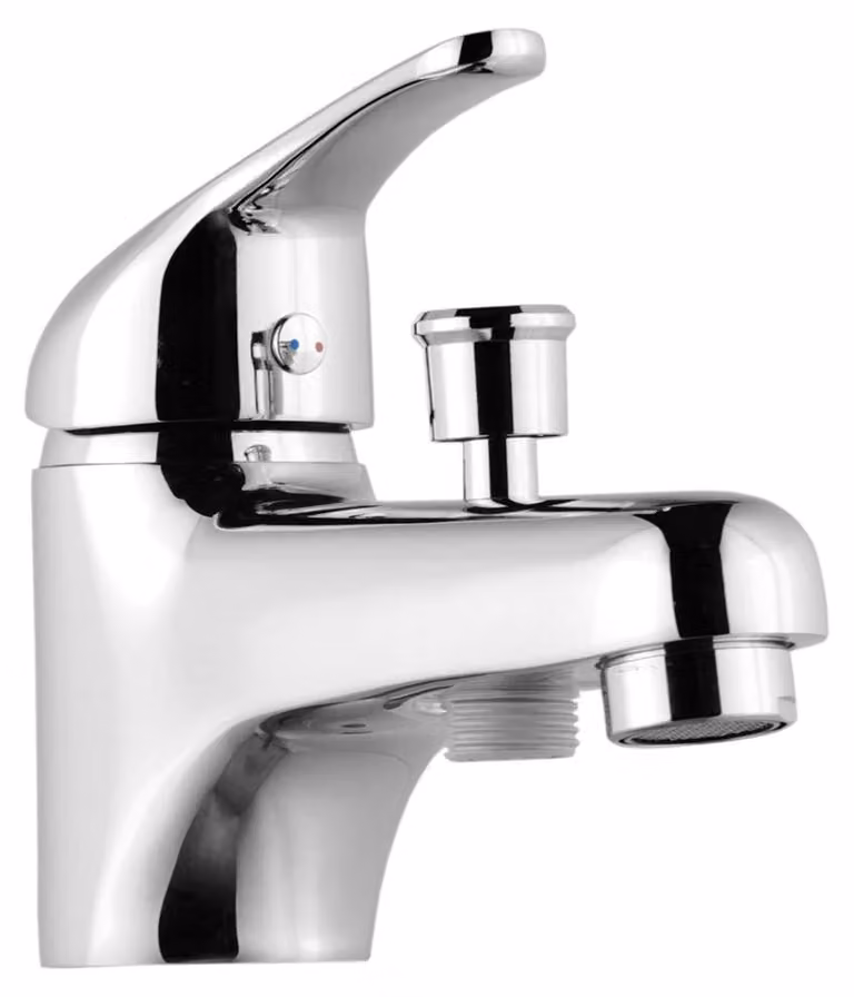 Miscelatore monocomando per vasca/doccia, cromato, con cartuccia in Vetroceramica, realizzato in ottone