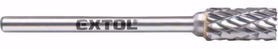 EXTOL INDUSTRIAL Fresa in metallo duro con dentata, 6*13mm, gambo 3mm, 8703813