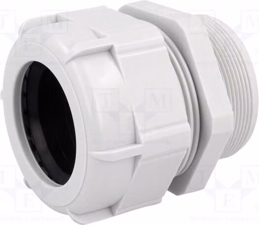 1 x Raccordo per cavo, materiale: 1,5, grado di protezione IP68, colore grigio, filettatura M50, conforme alla norma UL94V-2, codice prodotto 4950