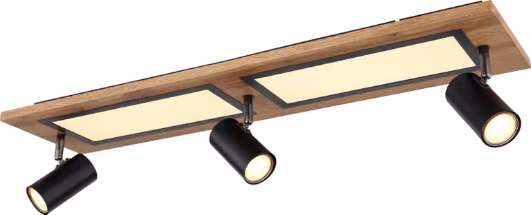 Globo Lighting|Lampada da soffitto in metallo nero opaco, LED