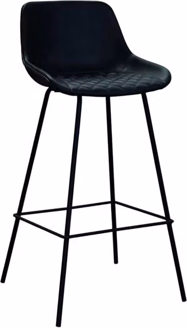Set 2 sgabelli moderni design metallo ecopelle antracite 36x44x100 - Mobili 2G