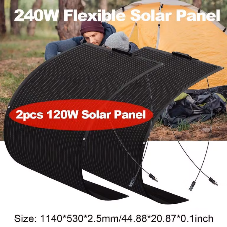 Kit di pannelli solari – Pannelli solari – Pannelli solari fotovoltaici – Energia solare – Batterie da 12V – Potenza di 240W
