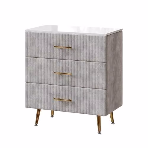 Vicco Cassettiera Velia, Grigio, 70 x 78.5 cm