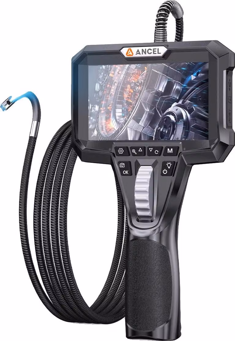 Endoscopio, doppia telecamera, illuminazione a LED, ANCEL AN302, 1,6 metri