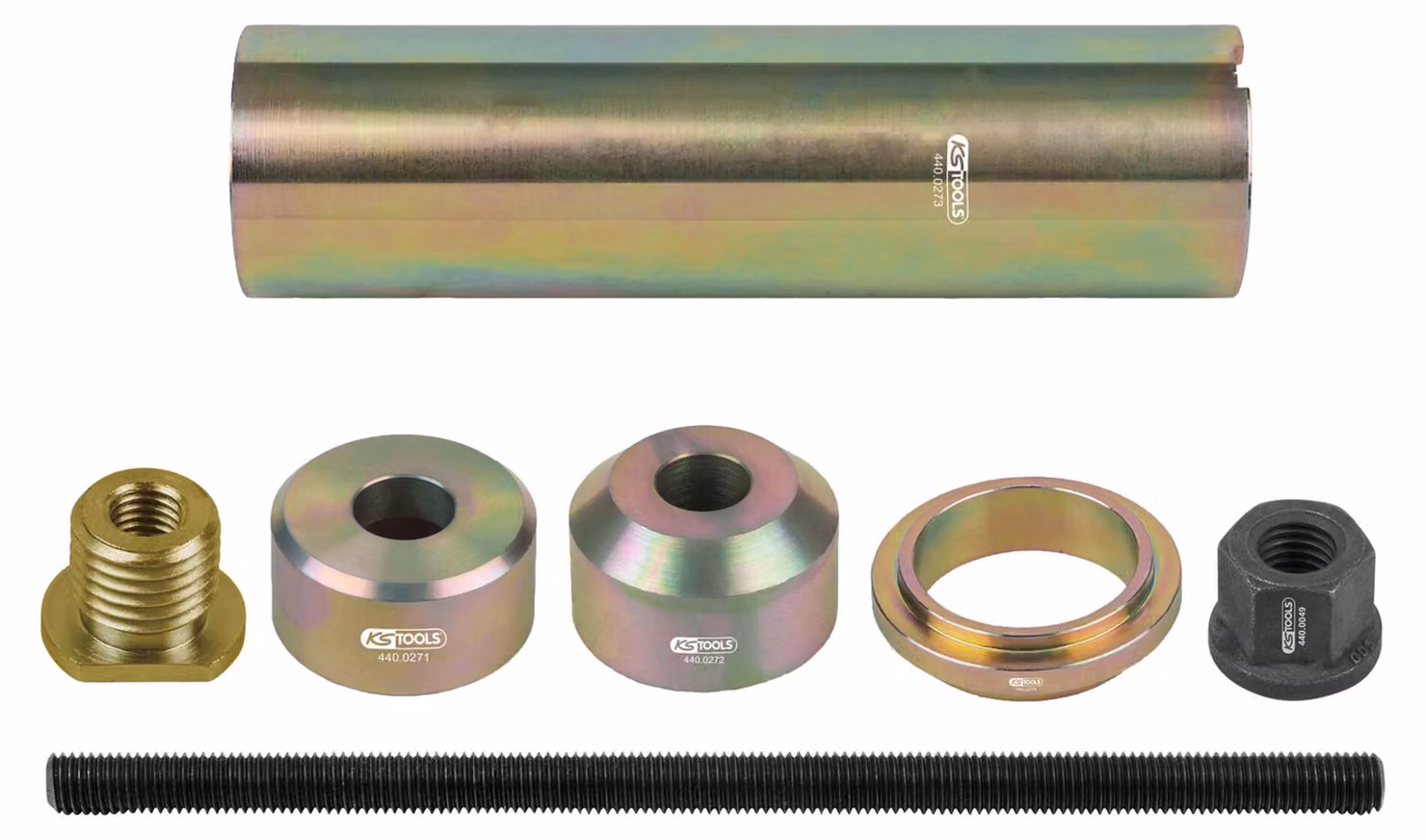 KS TOOLS Set di boccole per manubrio, 7 pezzi, per Mercedes posteriore ( 440.0270 )
