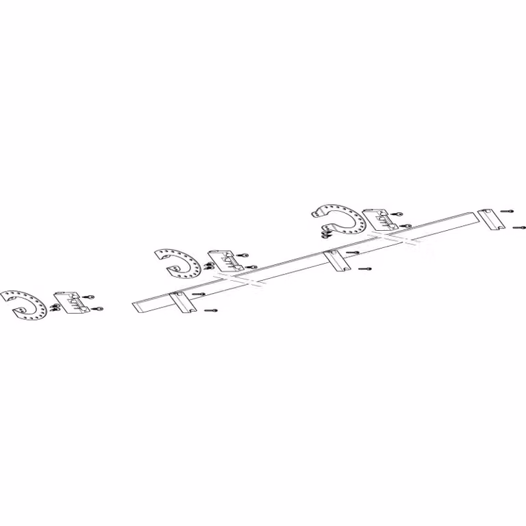 Modulo sbarra collettrice ABN 4FB/1RE N/PE con CU 30x10 mm, unipolare, inclinazione 27° rispetto al profilo MXSC41361
