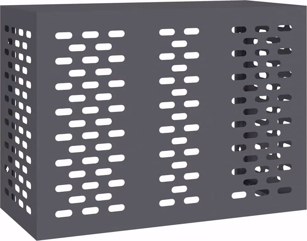 Copertura per condizionatore d'aria Antracite 110 x 50 x 80 cm