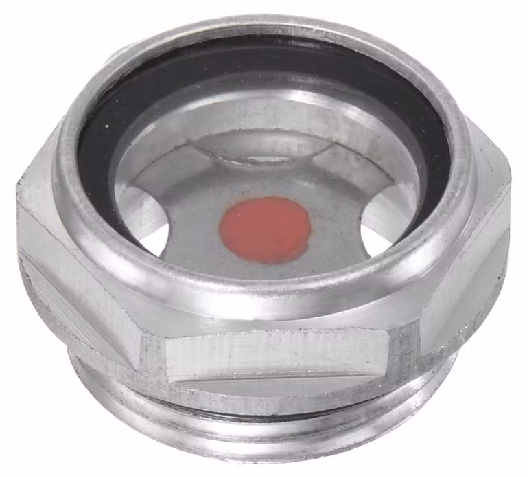 Indicatore di livello dell'olio, vetrino M33 x 2 mm, alluminio, per indicazione di liquidi