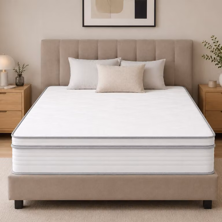 Materassi 90x200 cm, altezza 25 cm, materasso a molle insacchettate a 7 zone, classe di comfort H4, materasso a molle insacchettate, materasso a molle insacchettate di alta qualità, materassi con schiuma comfort