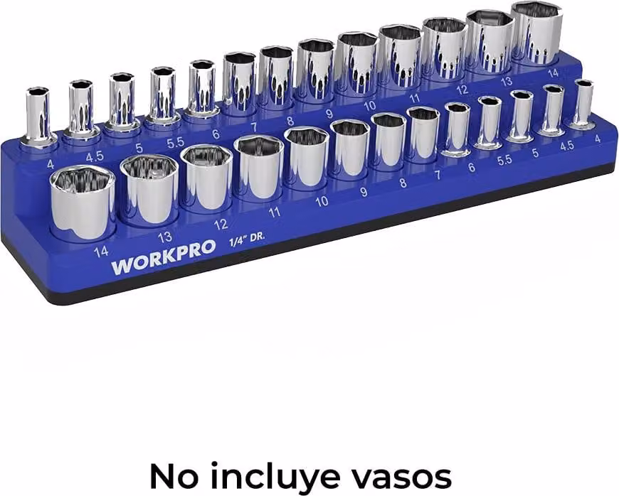 Organizzatore di bicchieri magnetici vuoti da 1/4" standard