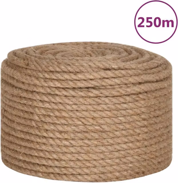 Fune in juta 100% DESIGN IN, colore beige, diametro 14 mm, lunghezza 250 m