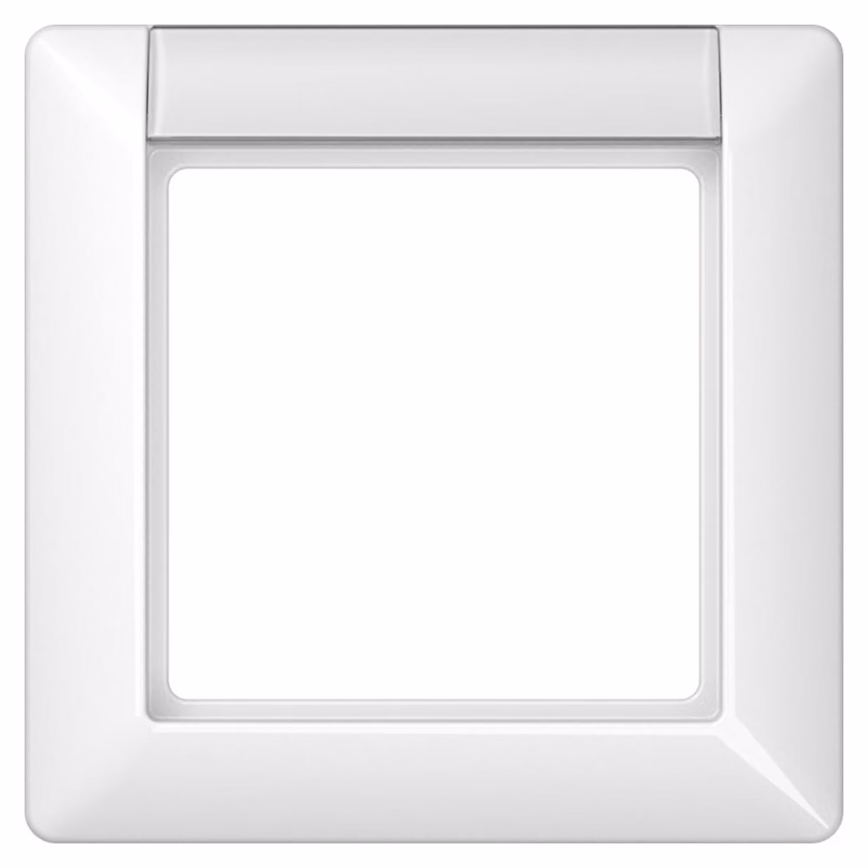 Cornice Jung 1-gang aws con blocco titolo AS 581 NA WW