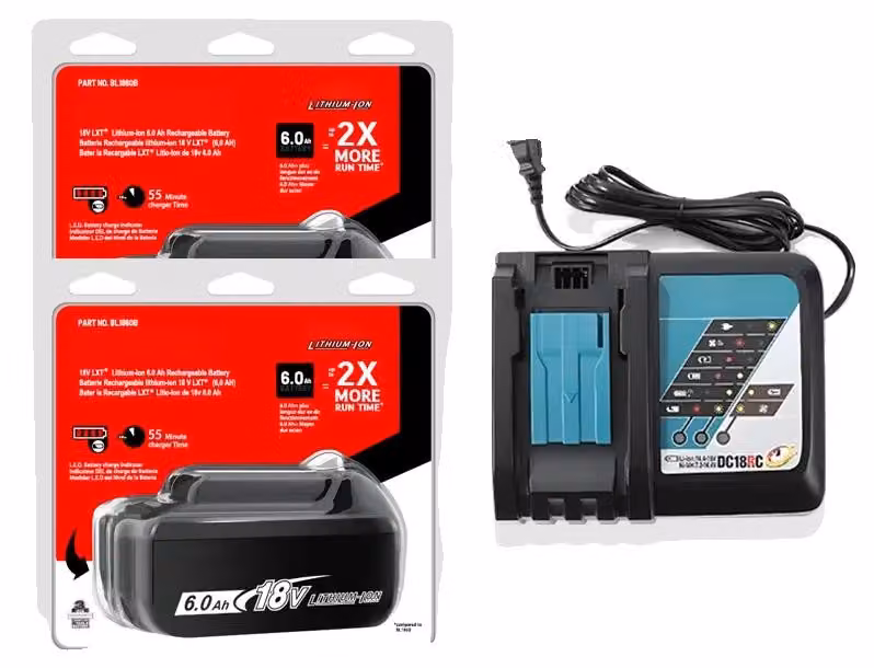 Batterie, 18V, capacità 6,0Ah, colore arancione, modello 18V-b