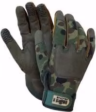 Guanti da lavoro Issaline in pelle sintetica High Tech Army Work&Sport Mimetico e Verde Taglia XL