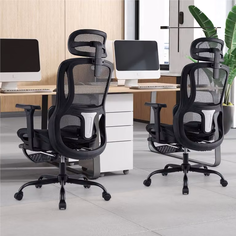 Sedia ergonomica da ufficio - Sedia da ufficio - Sedia per computer - Sedia da lavoro - Sedia da ufficio nera