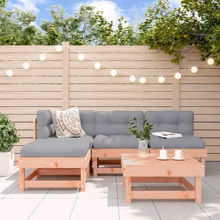 Maison Exclusive - Set da giardino da 5 pezzi in legno massello di douglasia