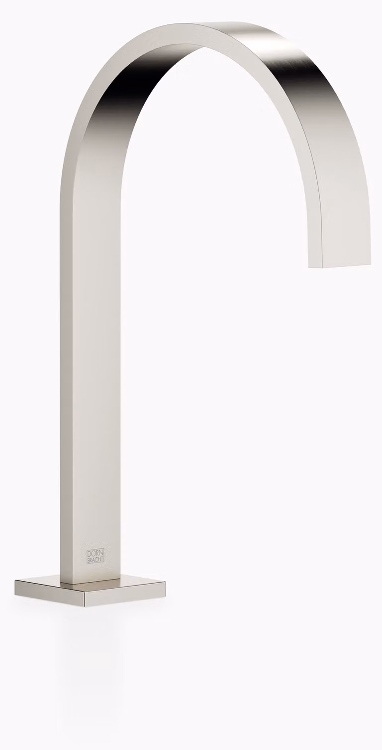 Dornbracht MEM Bec déverseur pour lavabos avec garniture d'écoulement, saillie 200mm, 13715782-06, 13715782-06