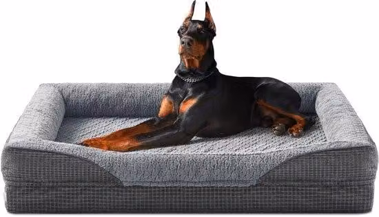 Cuccia ortopedica XXL per cani in schiuma Traumschaum, sfoderabile, lavabile, antiscivolo, 122x89x19 cm