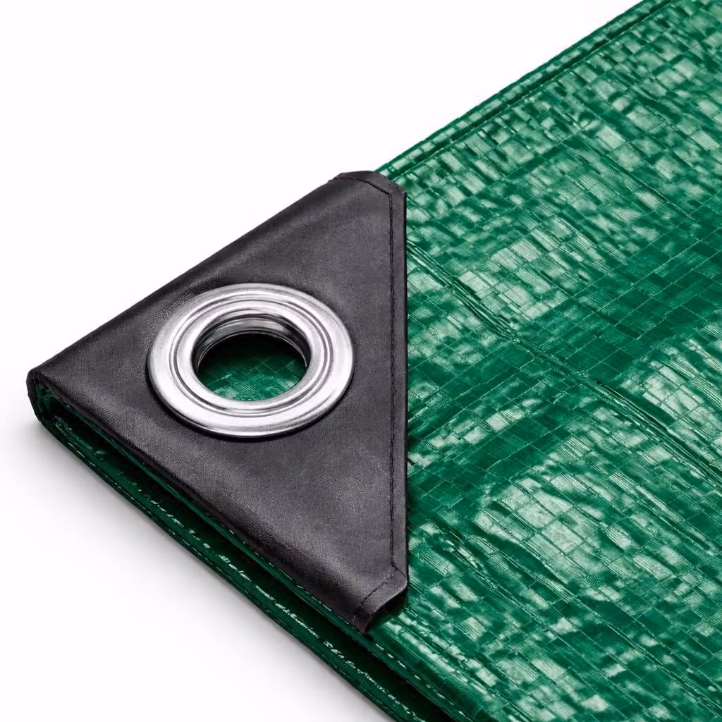 telone impermeabile 3x4m - telone in tessuto 200 g/m² - telone per legno con occhielli con rinforzo angolare supplementare