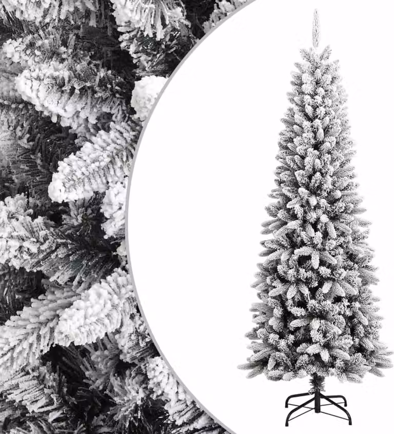 Maison Exclusive - Albero di Natale artificiale innevato, altezza 240 cm, realizzato in PVC e PE