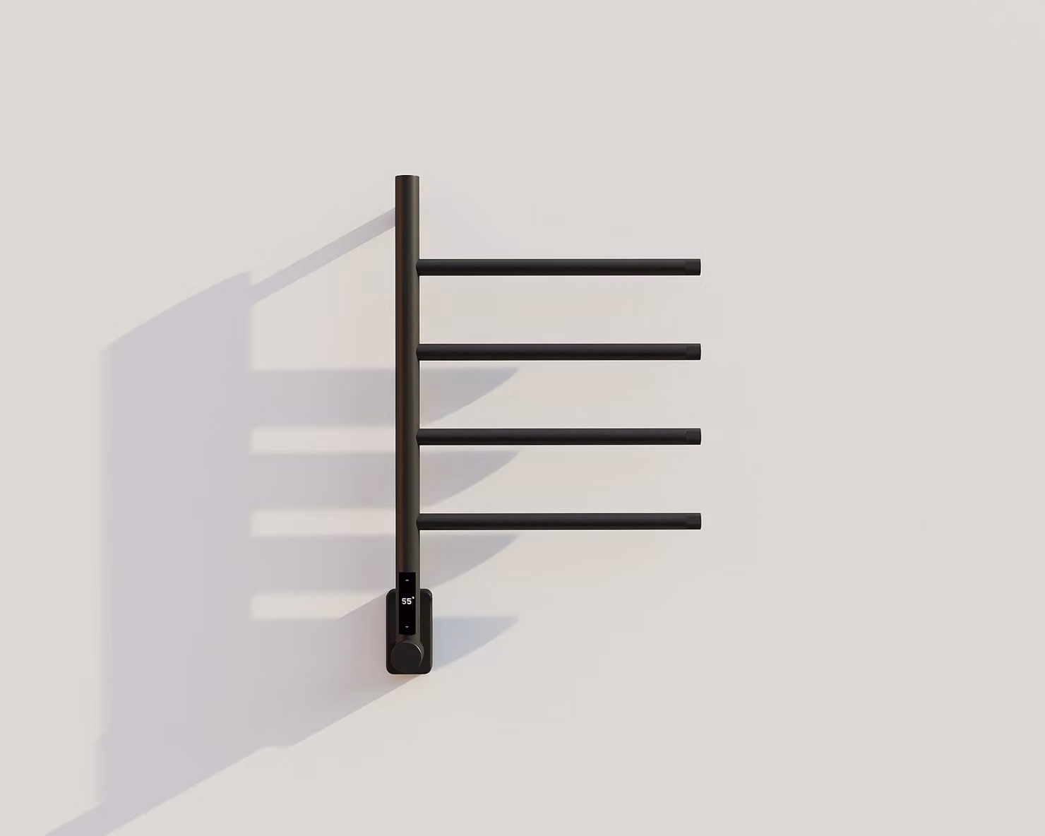 Scaldasalviette elettrico - Nero - 60 W, 67 cm x 41 cm x 8 cm
