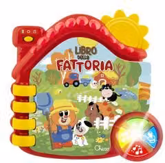 Libretto Parlante della Fattoria Chicco con Audio Multilingue e Animali per Bambini 6-36 Mesi Multicolore